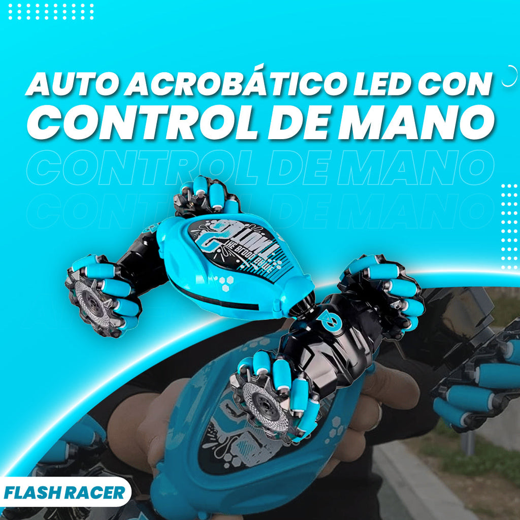 Auto acrobático LED con control de mano - Flash Racer™